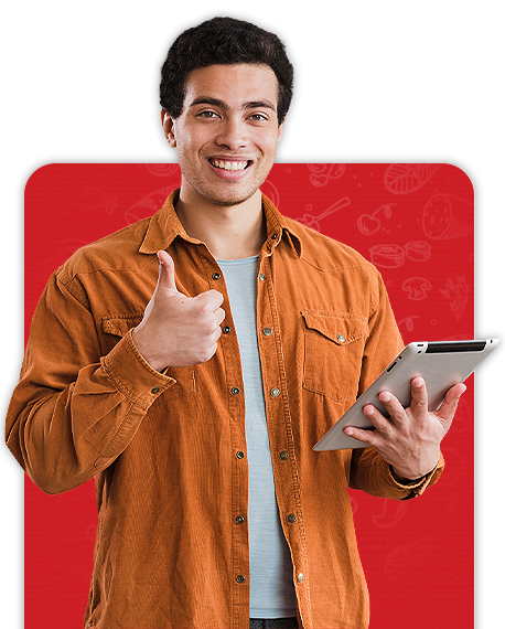 Business owner with tablet